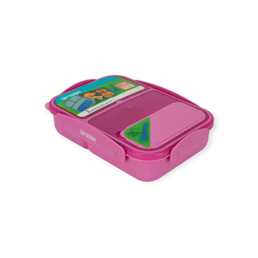 Picture of SMASH 3 COMPARTMENT BENTO LUNCH BOX 1.6L PINK